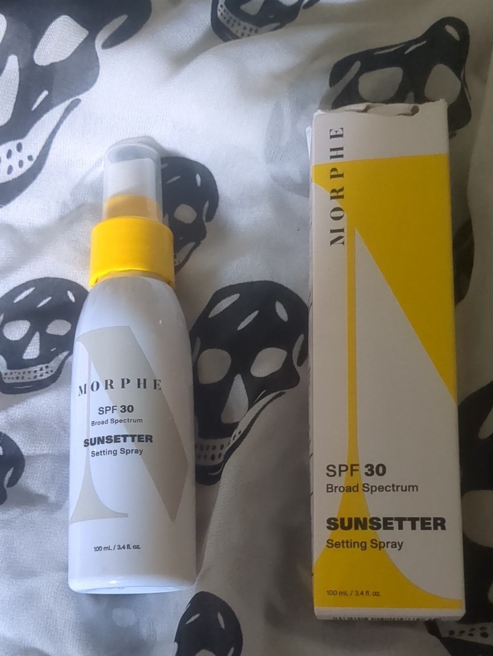 New Morphe Sunsetter SPF 30 Setting Spray —( Ripped Outer Box) 😔 ❤️ 😆